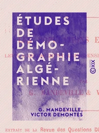 Études de démographie algérienne