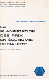 La planification des prix en économie socialiste