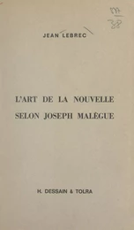 L'art de la nouvelle selon Joseph Malègue