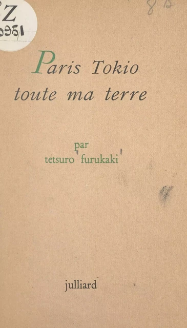 Paris-Tokio - Tetsuro Furukaki - (Julliard) réédition numérique FeniXX