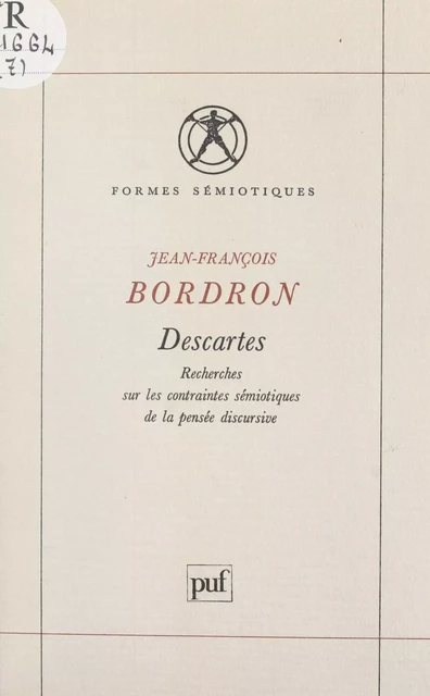 Descartes - Jean-François Bordron - (Presses universitaires de France) réédition numérique FeniXX