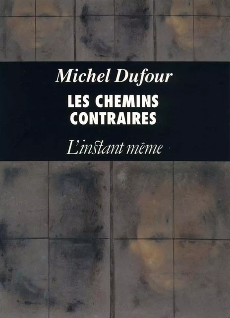 Les chemins contraires - Michel Dufour - Éditions de L'instant même