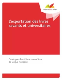 L'exportation des livres savants et universitaires