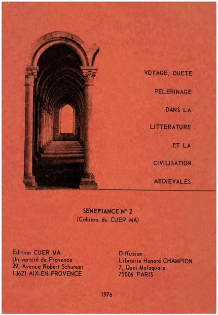 Voyage, quête, pèlerinage dans la littérature et la civilisation médiévales -  Cuerma - Presses universitaires de Provence