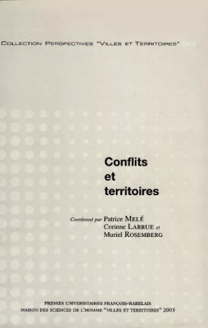 Conflits et territoires -  - Presses universitaires François-Rabelais