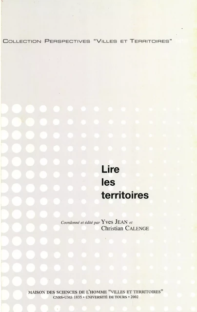 Lire les territoires -  - Presses universitaires François-Rabelais