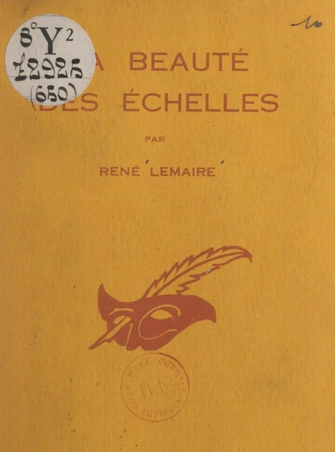 La beauté des échelles - René Lemaire - (Éditions Du Masque) réédition numérique FeniXX