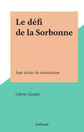 Le défi de la Sorbonne