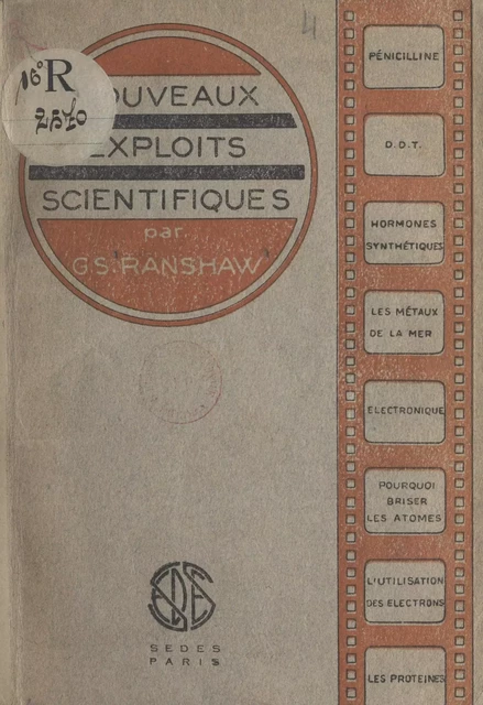 Nouveaux exploits scientifiques - G. S. Ranshaw - (Sedes) réédition numérique FeniXX