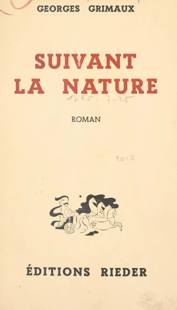 Suivant la nature - Georges Grimaux - (Presses universitaires de France) réédition numérique FeniXX