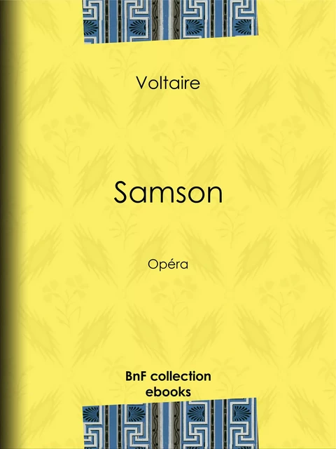 Samson - Voltaire Voltaire, Louis Moland - BnF collection ebooks