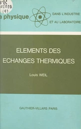 Éléments des échanges thermiques