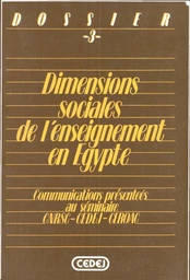 Dimensions sociales de l’enseignement en Égypte