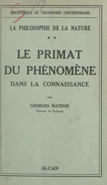 La philosophie de la nature (2)