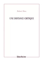 Une distance critique