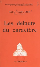 Les défauts du caractère