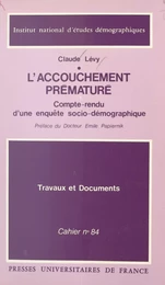 L'accouchement prématuré