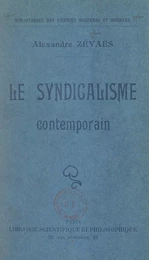 Le syndicalisme contemporain