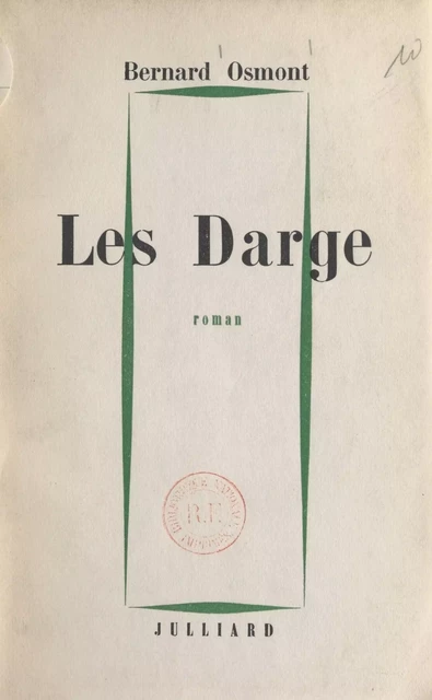 Les Darge - Bernard Osmont - (Julliard) réédition numérique FeniXX