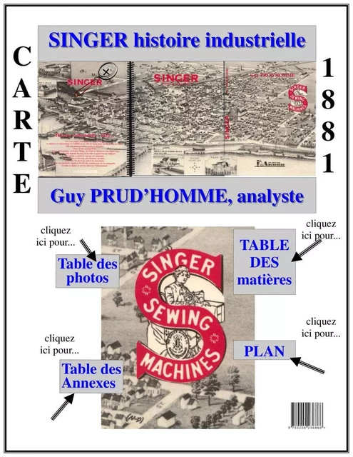 SINGER histoire industrielle (machines à coudre +++) - GUY PRUD'HOMME - Éditions Archimède