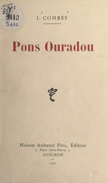 Pons Ouradou - Julien Combès - (Éditions de La Martinière) réédition numérique FeniXX