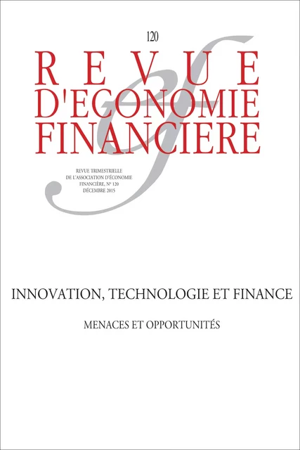 Innovation, technologie et finance - Collectif Aef - Association Europe-Finances-Régulations (AEFR)