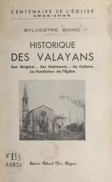 Historique des Valayans (centenaire de l'église, 1854-1954)