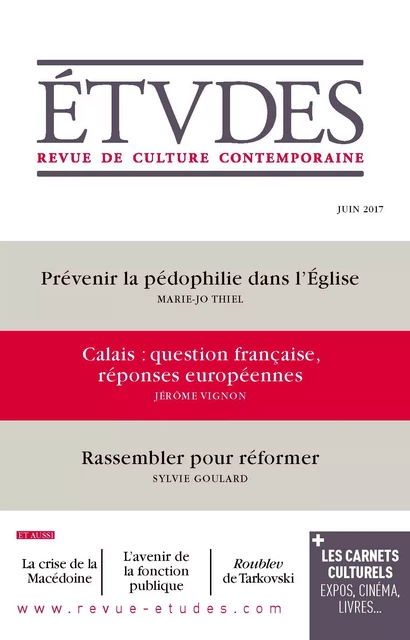 Etudes n°4239 - Rassembler pour réformer - Collectif Collectif - Revue Études