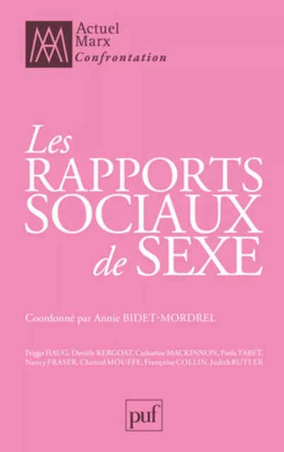 Les rapports sociaux de sexe - Annie Bidet-Mordrel - Humensis