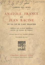 Anatole France et Jean Racine