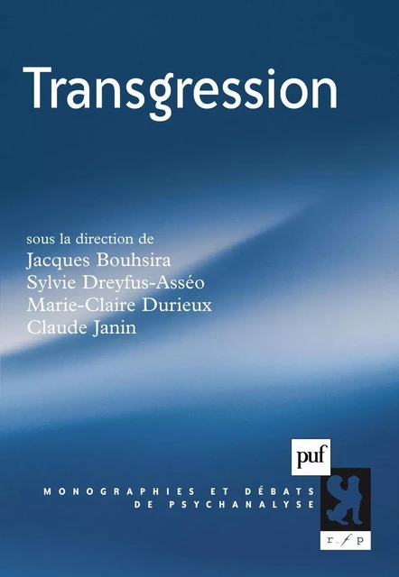 Transgression - Marie-Claire Durieux, Claude Janin, Sylvie Dreyfus-Asséo - Humensis