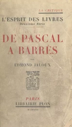 De Pascal à Barrès