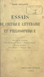 Essais de critique littéraire et philosophique