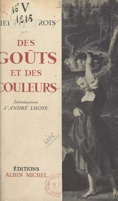 Des goûts et des couleurs - Pierre Marois - (Albin Michel) réédition numérique FeniXX