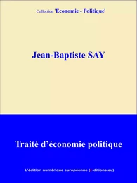 Traité d'économie politique