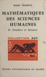 Mathématiques des sciences humaines (2)