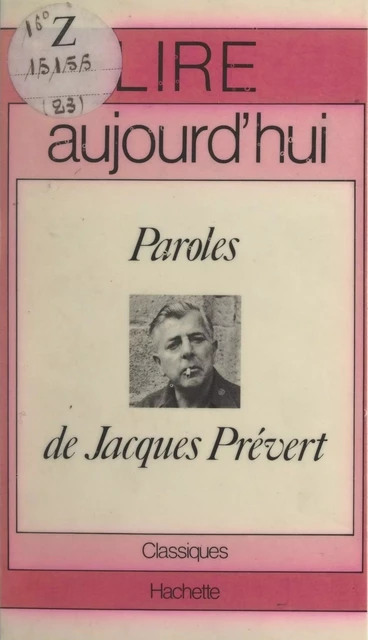 Paroles, de Jacques Prévert - Christiane Mortelier - (Hachette) réédition numérique FeniXX