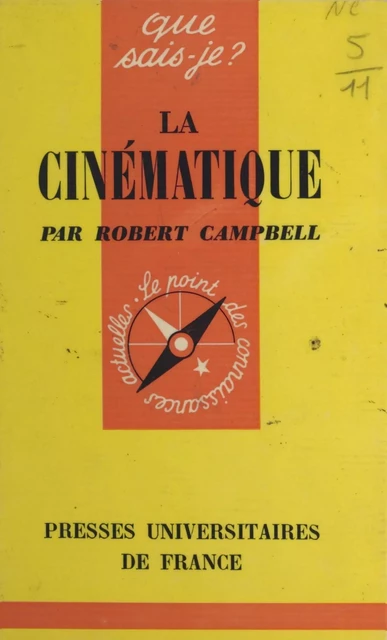 La cinématique - Robert Campbell - (Presses universitaires de France) réédition numérique FeniXX