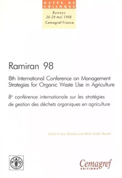 Ramiran 98. Proceedings of the 8th International Conference on Management Strategies for Organic Waste in Agriculture