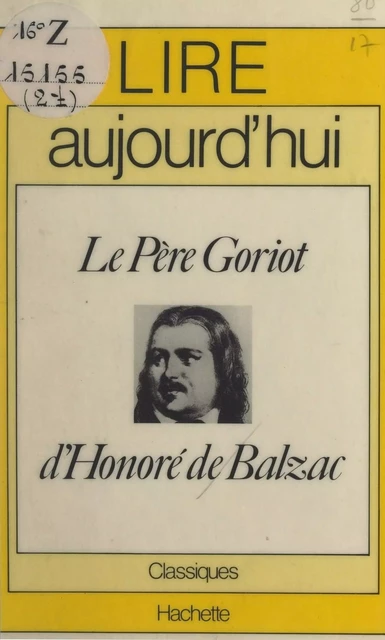 Le Père Goriot, d'Honoré de Balzac - Joseph Bendahan - (Hachette) réédition numérique FeniXX