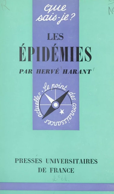 Les épidémies - Hervé Harant - (Presses universitaires de France) réédition numérique FeniXX