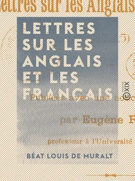 Lettres sur les Anglais et les Français