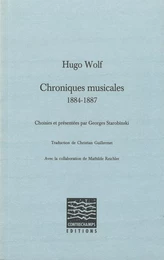 Chroniques musicales (1884-1887)