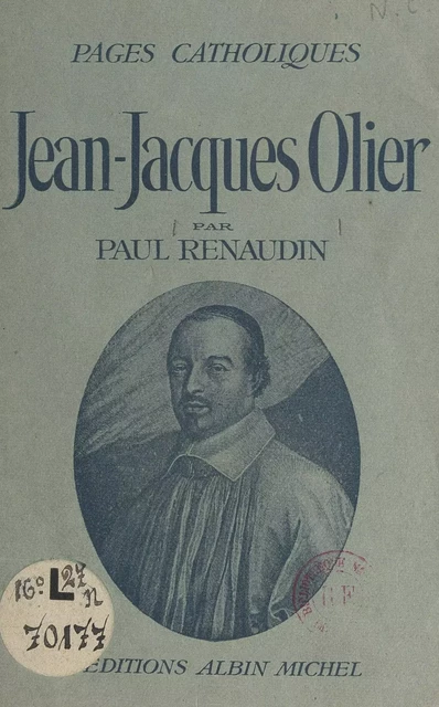 Jean-Jacques Olier - Paul Renaudin - (Albin Michel) réédition numérique FeniXX