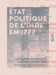 État politique de l'Inde en 1777