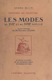 Histoire du costume : les modes au XVIIe et au XVIIIe siècle