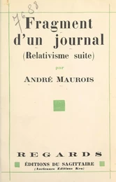 Fragment d'un journal, août-septembre 1930