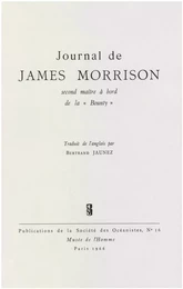 Journal de James Morrison, second maître à bord de la « Bounty »