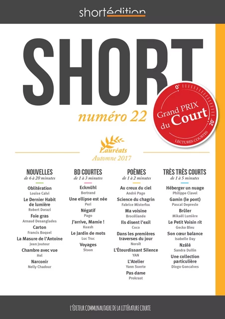 SHORT 22 - Auteurs Collectif - shortEdition