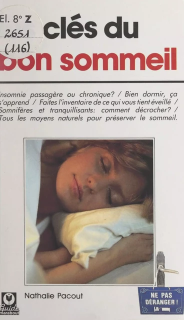 Les clés du bon sommeil - Nathalie Pacout - (Marabout) réédition numérique FeniXX